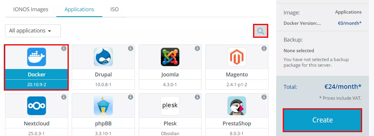IONOS Cloud apps: Docker Image: IONOS Cloud apps: Docker