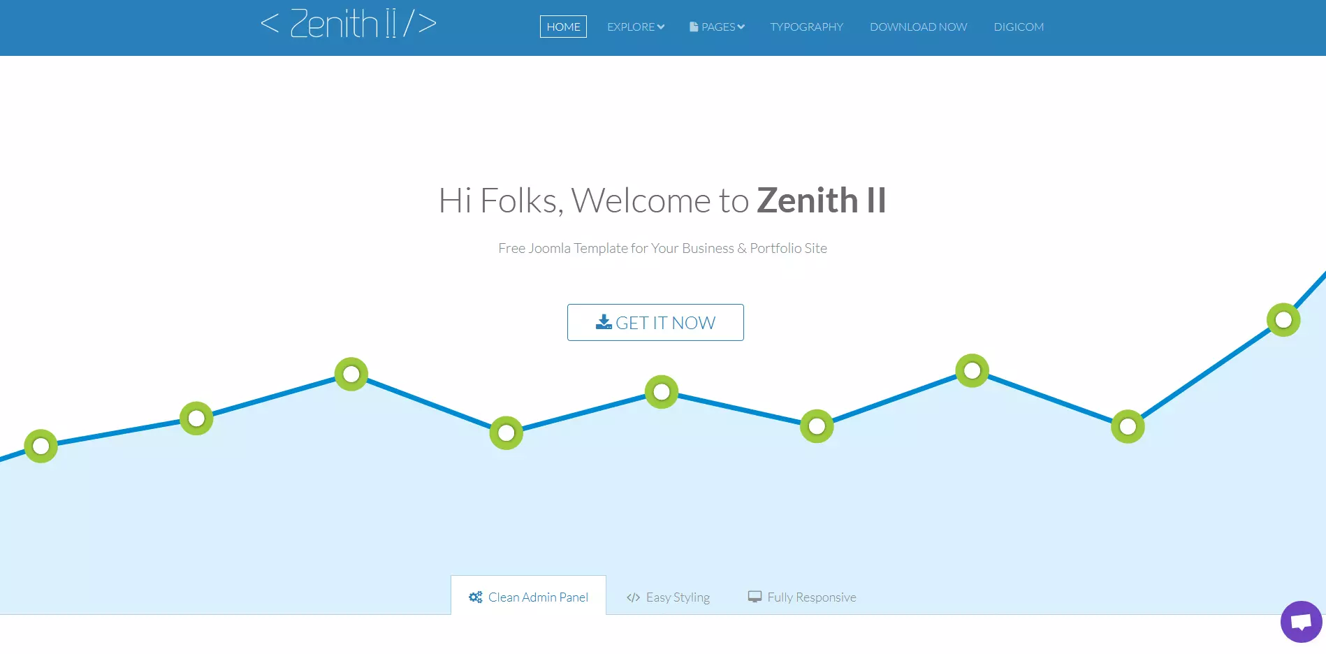 Image: Third Joomla template – Zenith II
