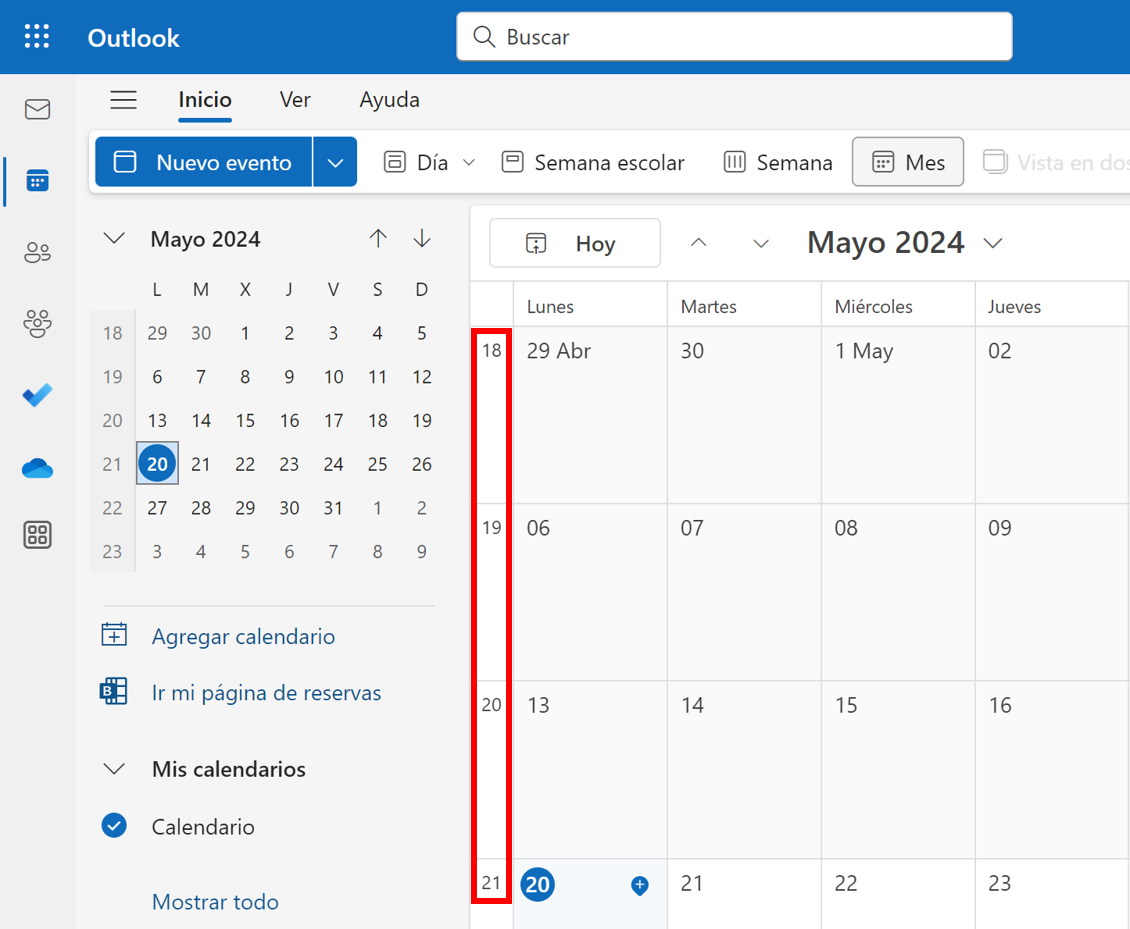 Outlook: configuración de calendario Imagen: Outlook: configuración de calendario