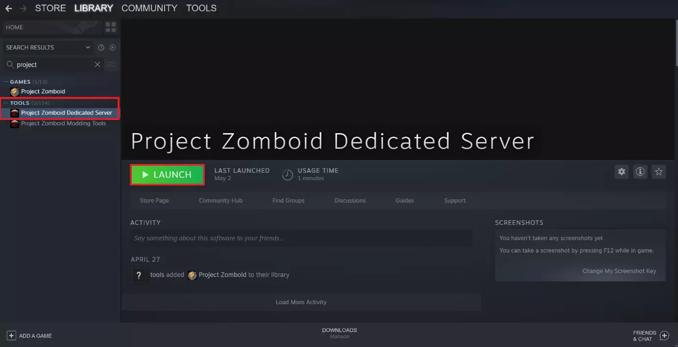 Página de inicio de la aplicación de servidor dedicado Project Zomboid en Steam Página de inicio de la aplicación de servidor dedicado Project Zomboid en Steam